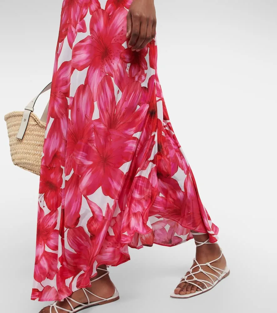 Alexandra Miro Colette floral cutout maxi dress