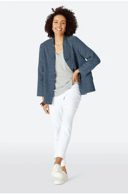 Aztec Jaquard Denim Jacket Midnight