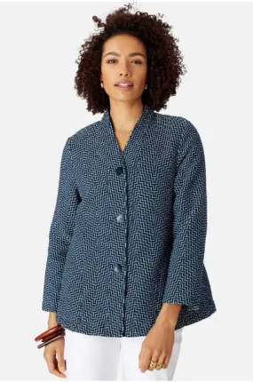 Aztec Jaquard Denim Jacket Midnight