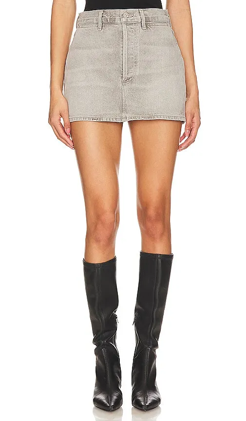 Citizens of Humanity Rosie Mini Skirt in Grey