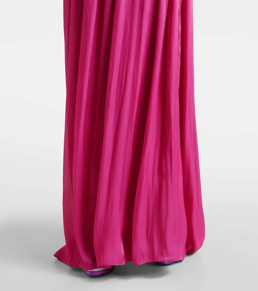 Costarellos Charmain ruffled georgette gown