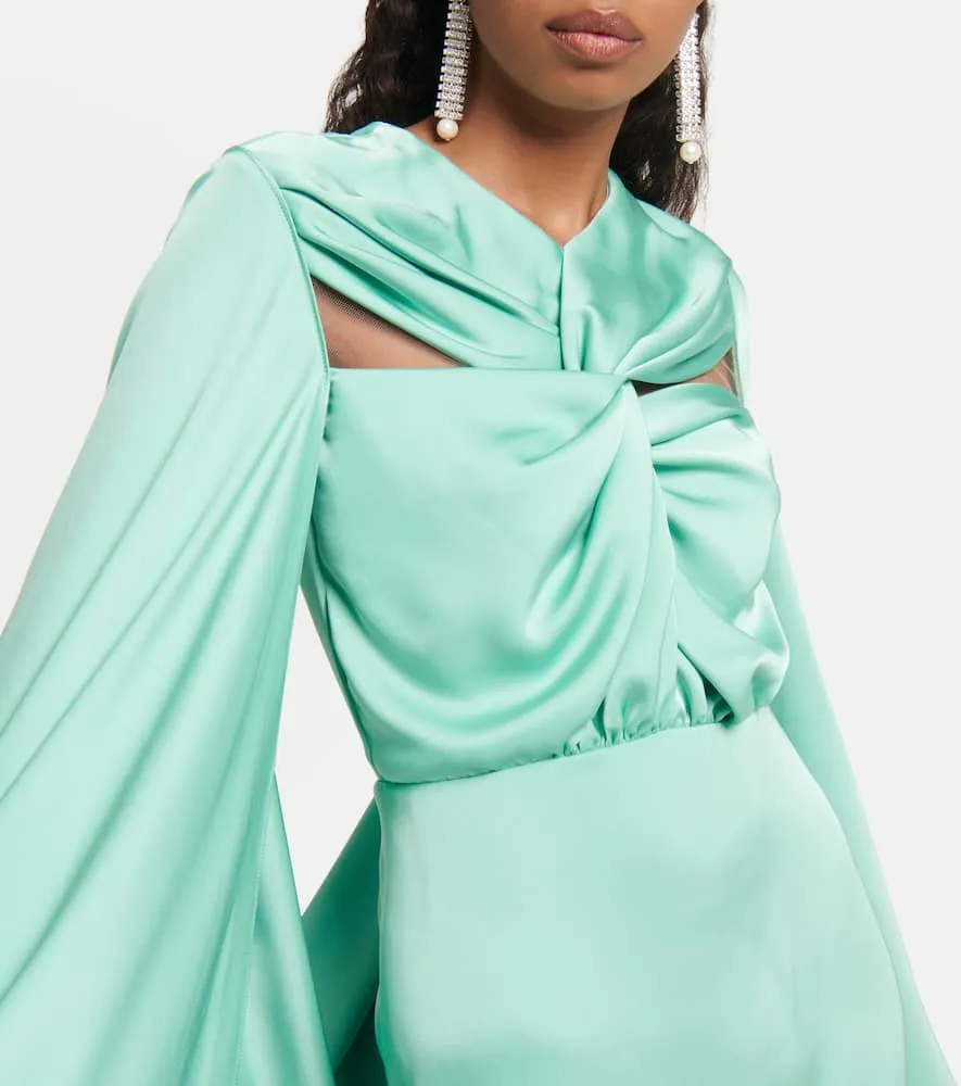 Costarellos Simone satin gown