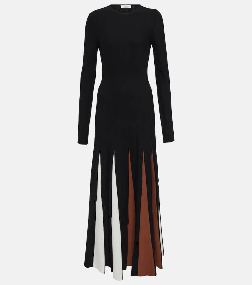 Gabriela Hearst Pleated virgin wool maxi dress