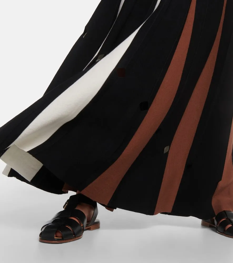 Gabriela Hearst Pleated virgin wool maxi dress