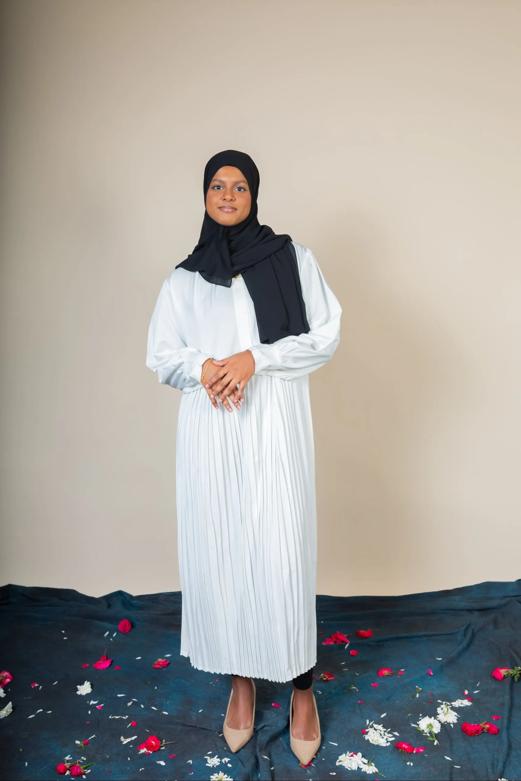 GULNAR MAXI DRESS - WHITE