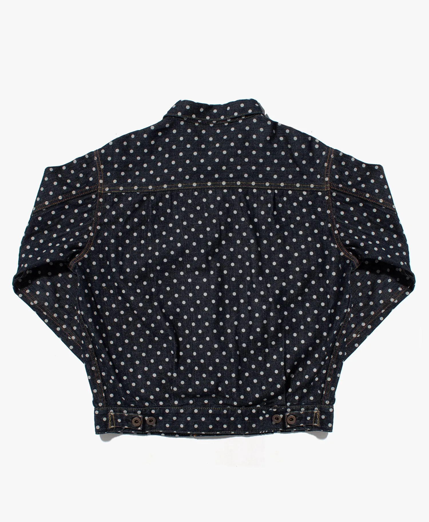 Japanese Repro, Type III Denim Jacket, Kapital, White Polka Dot - M