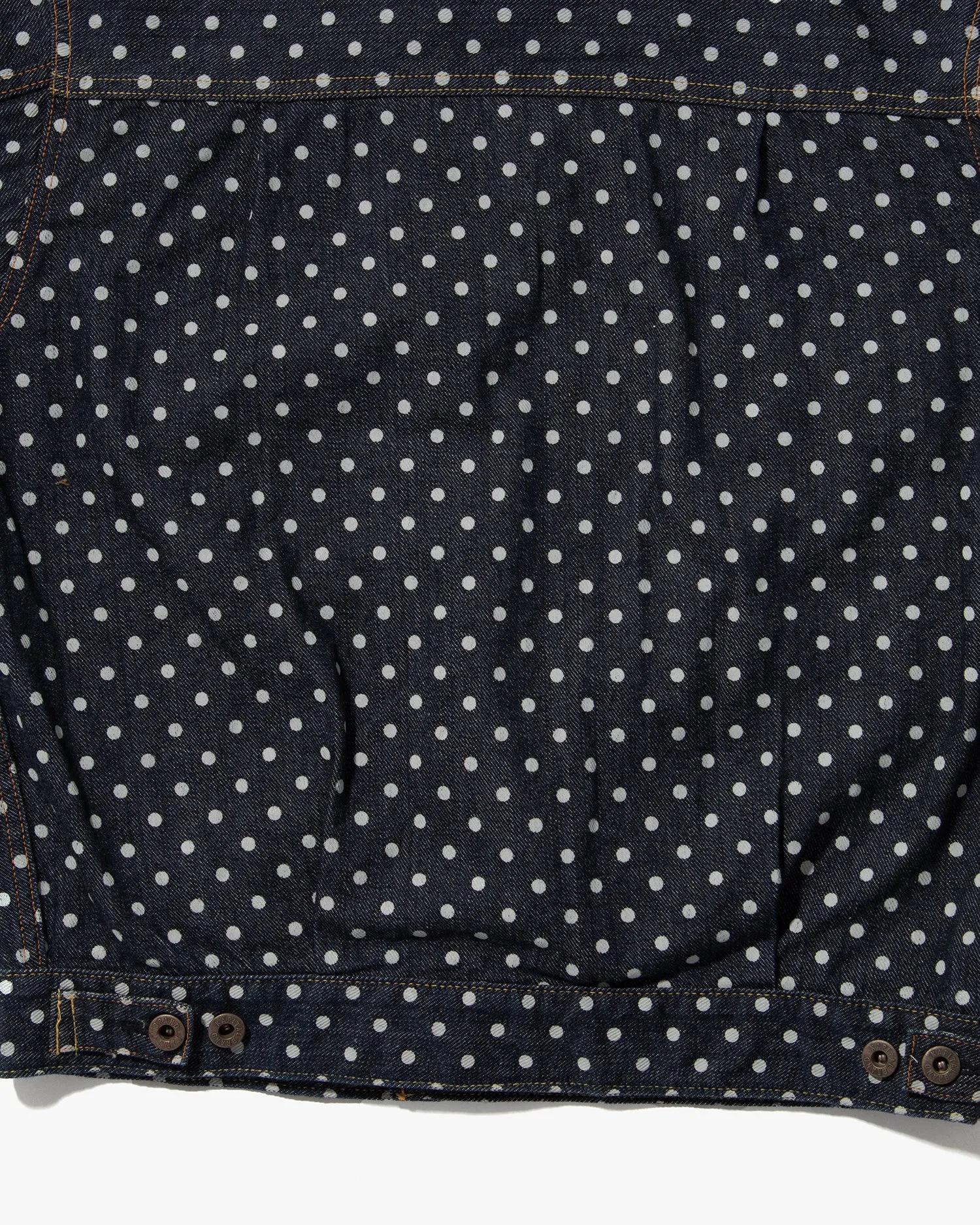 Japanese Repro, Type III Denim Jacket, Kapital, White Polka Dot - M