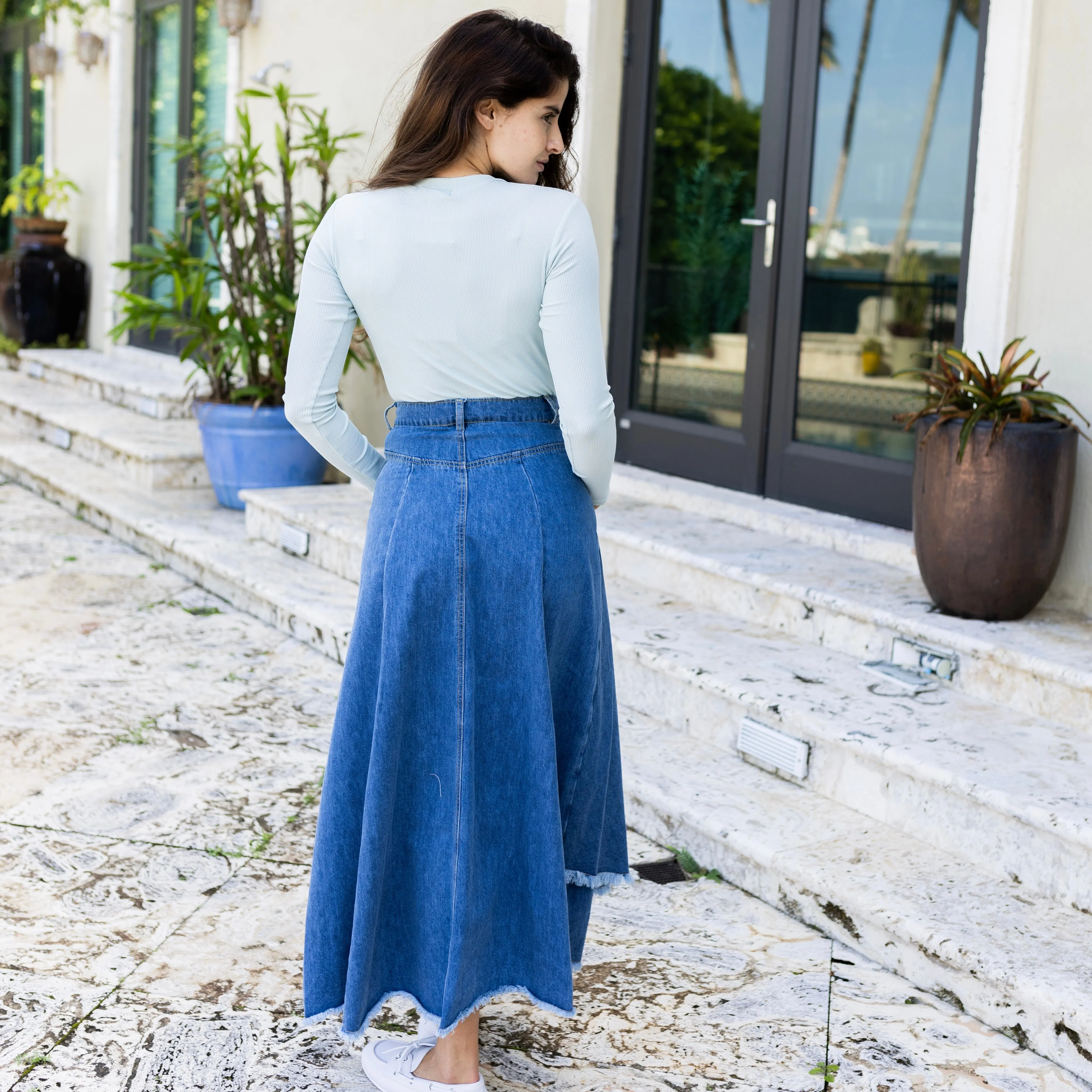 Lily Denim Skirt | Blue