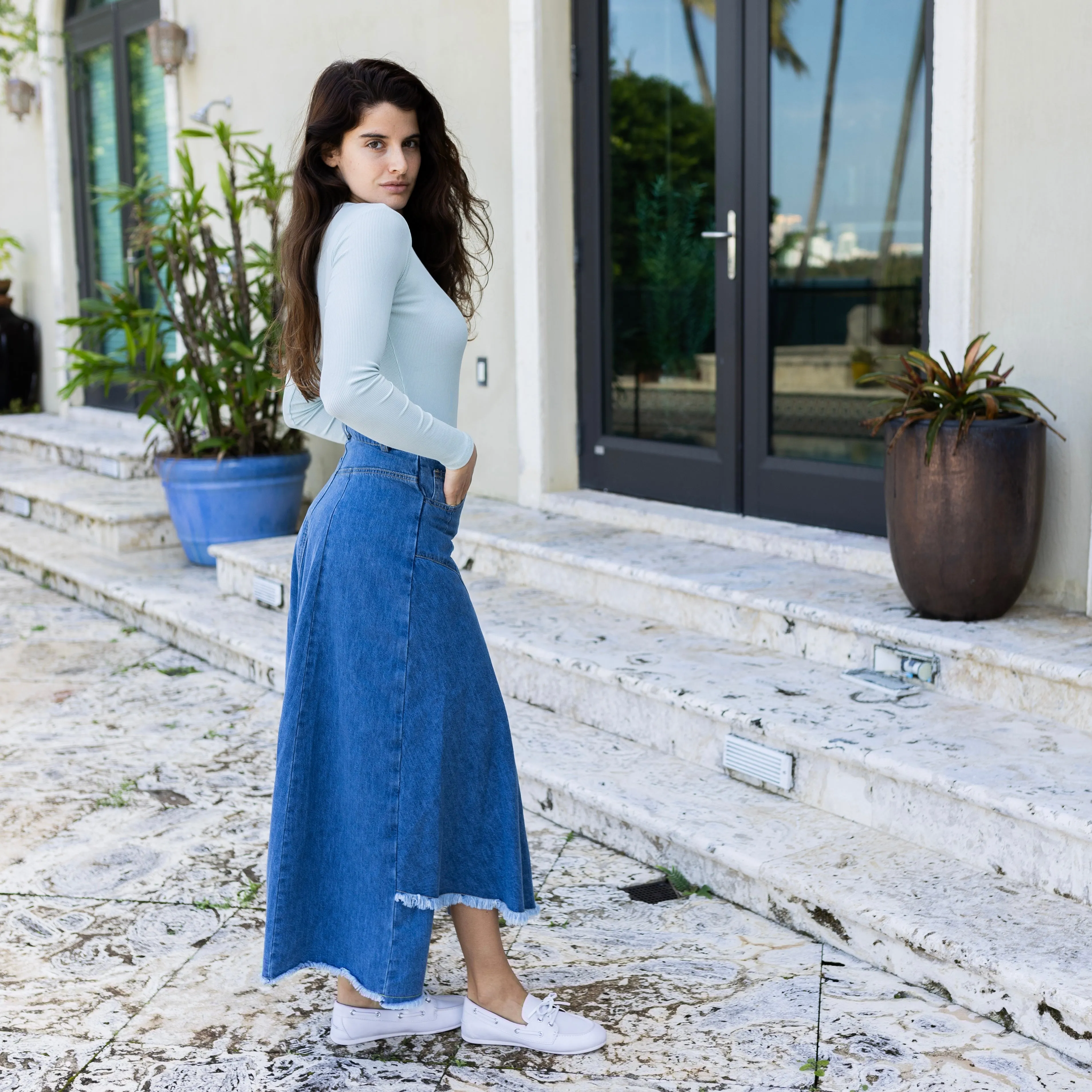 Lily Denim Skirt | Blue