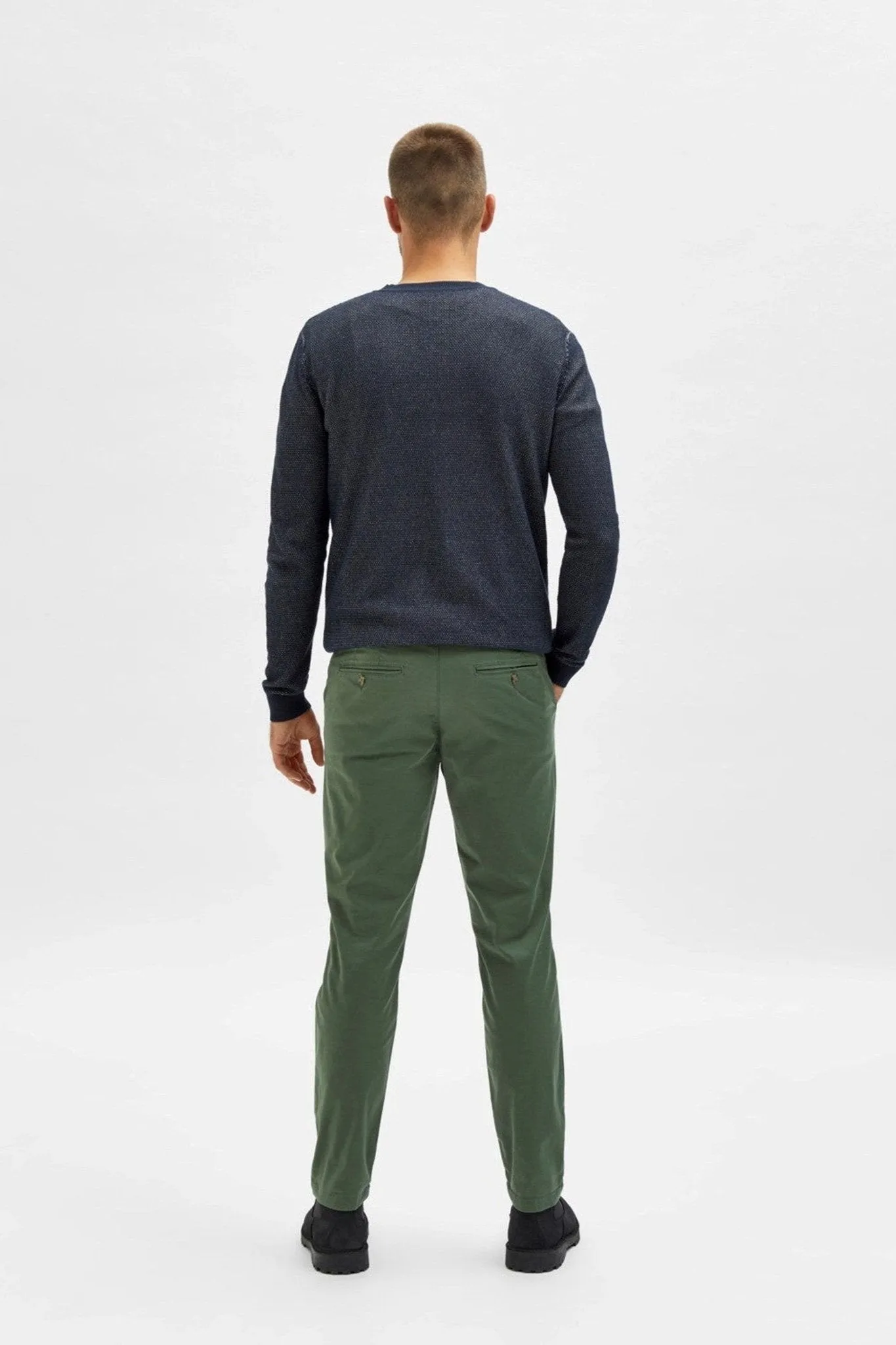 Miles Flex Chino Pants - Bronze Grønn (økologisk bomull)