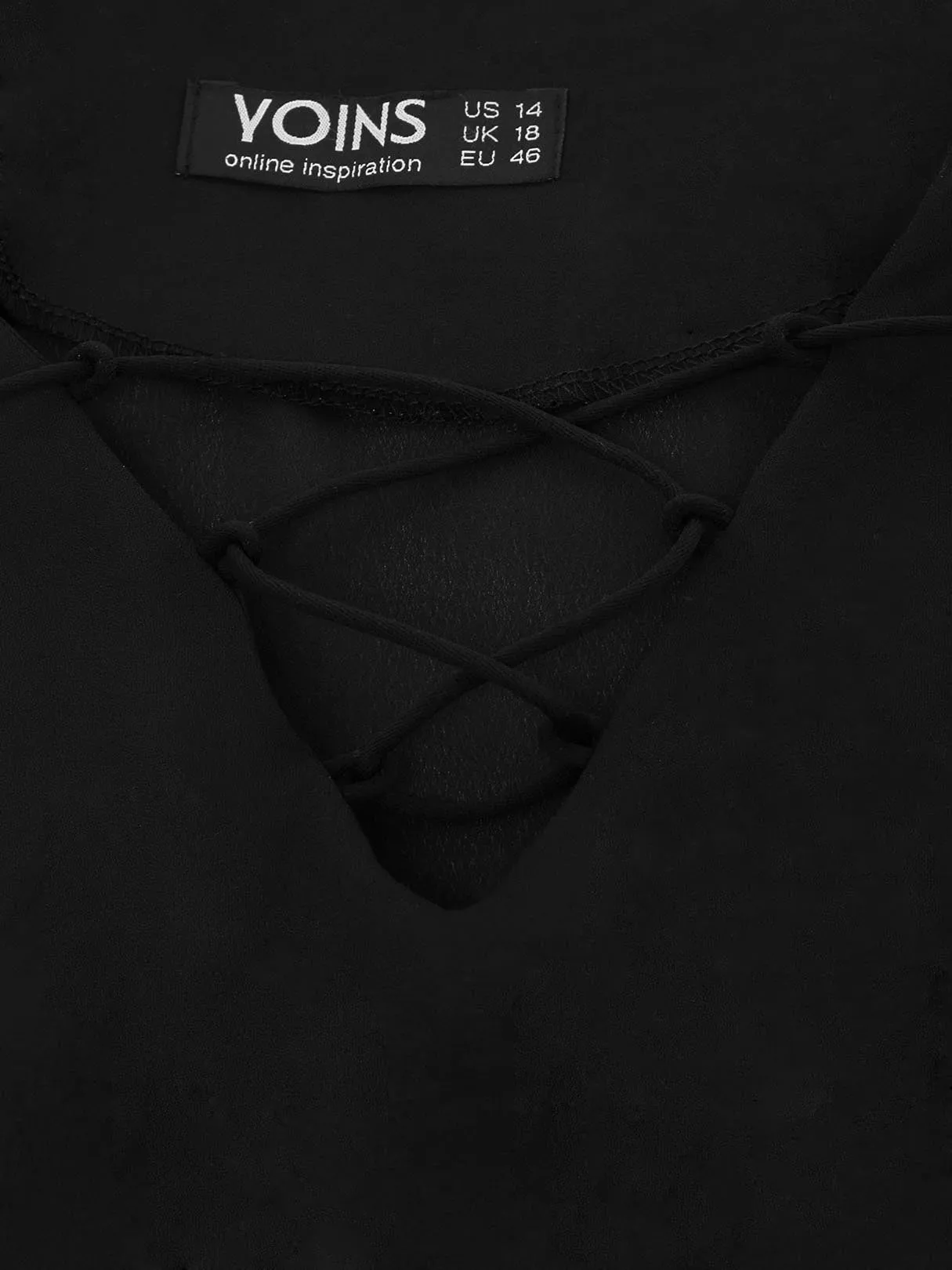 OEM ODM V-Neck Black Plus Size Tops
