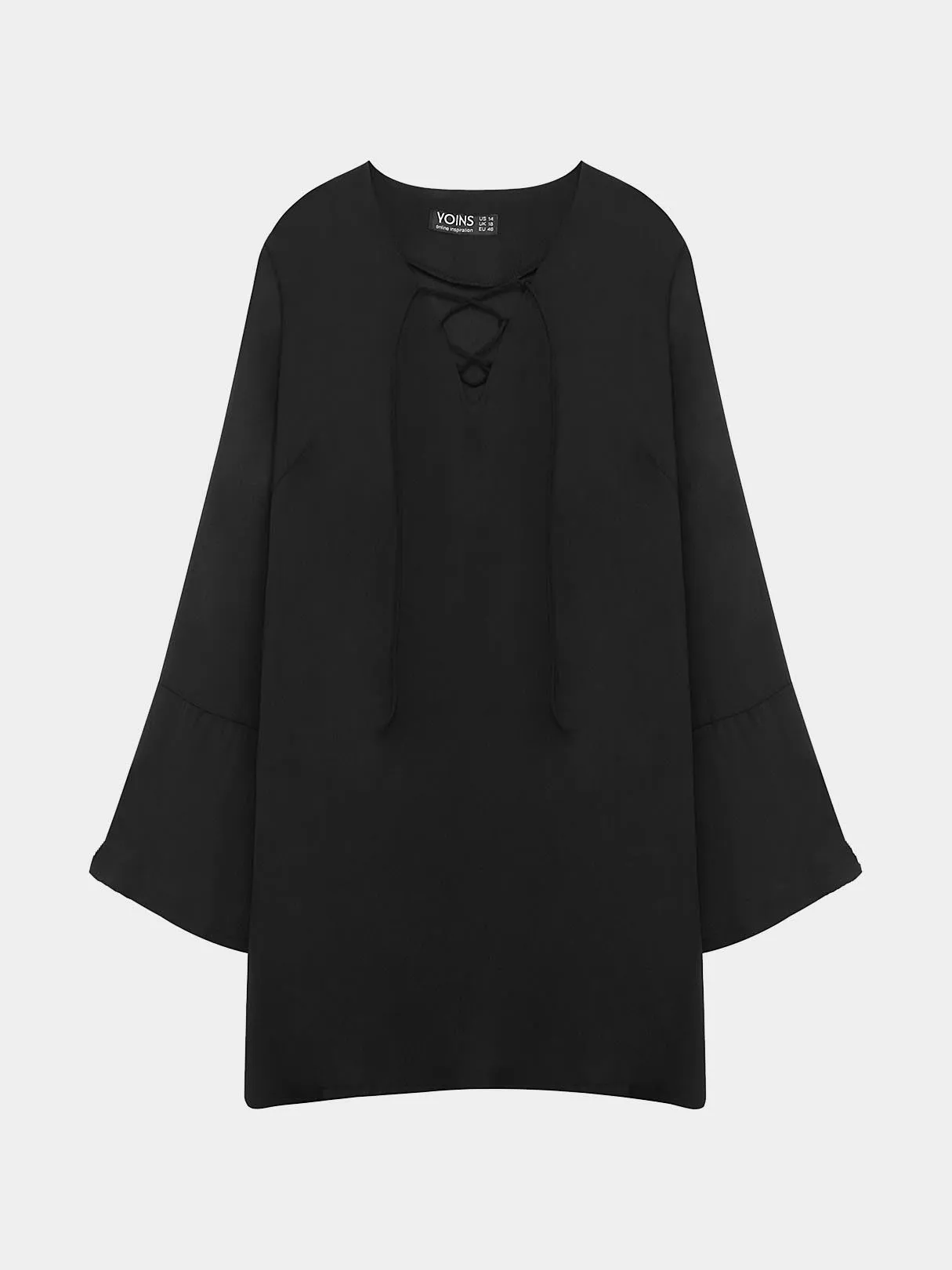 OEM ODM V-Neck Black Plus Size Tops