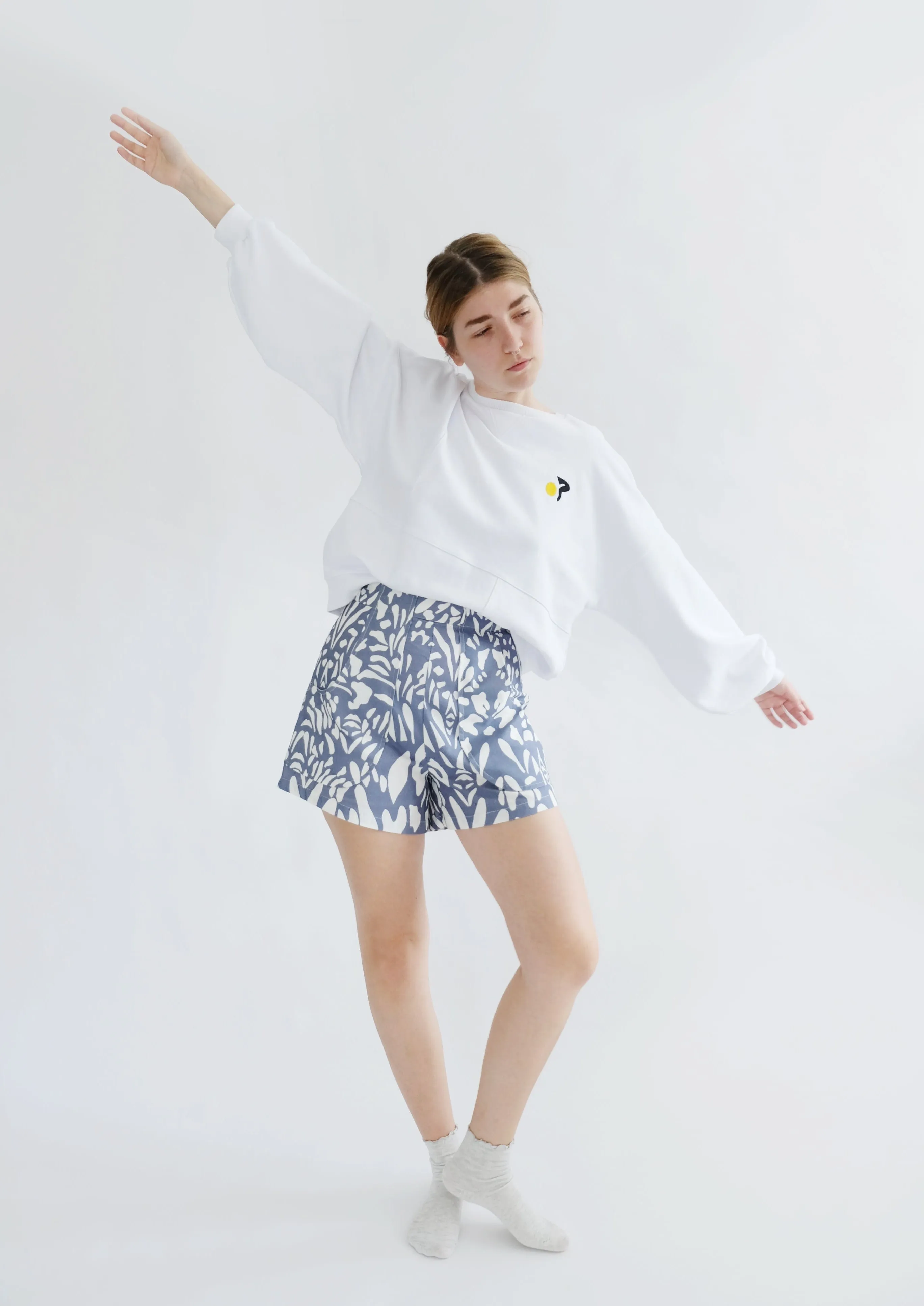 Poche Shorts (Rosa Print)