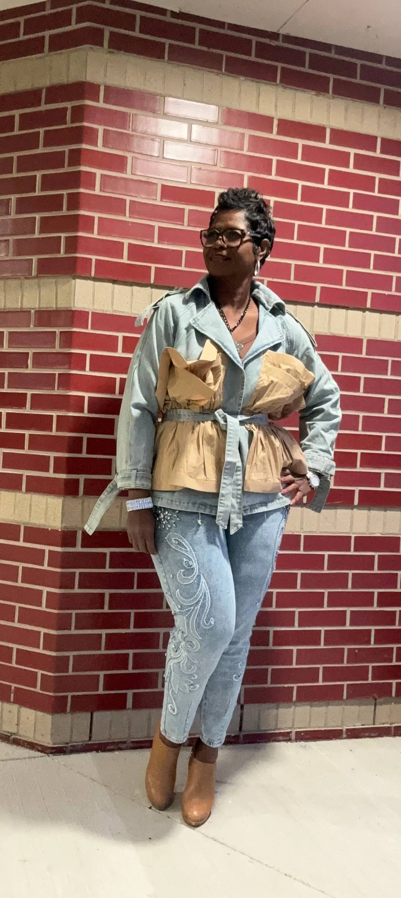 Portia played in denim