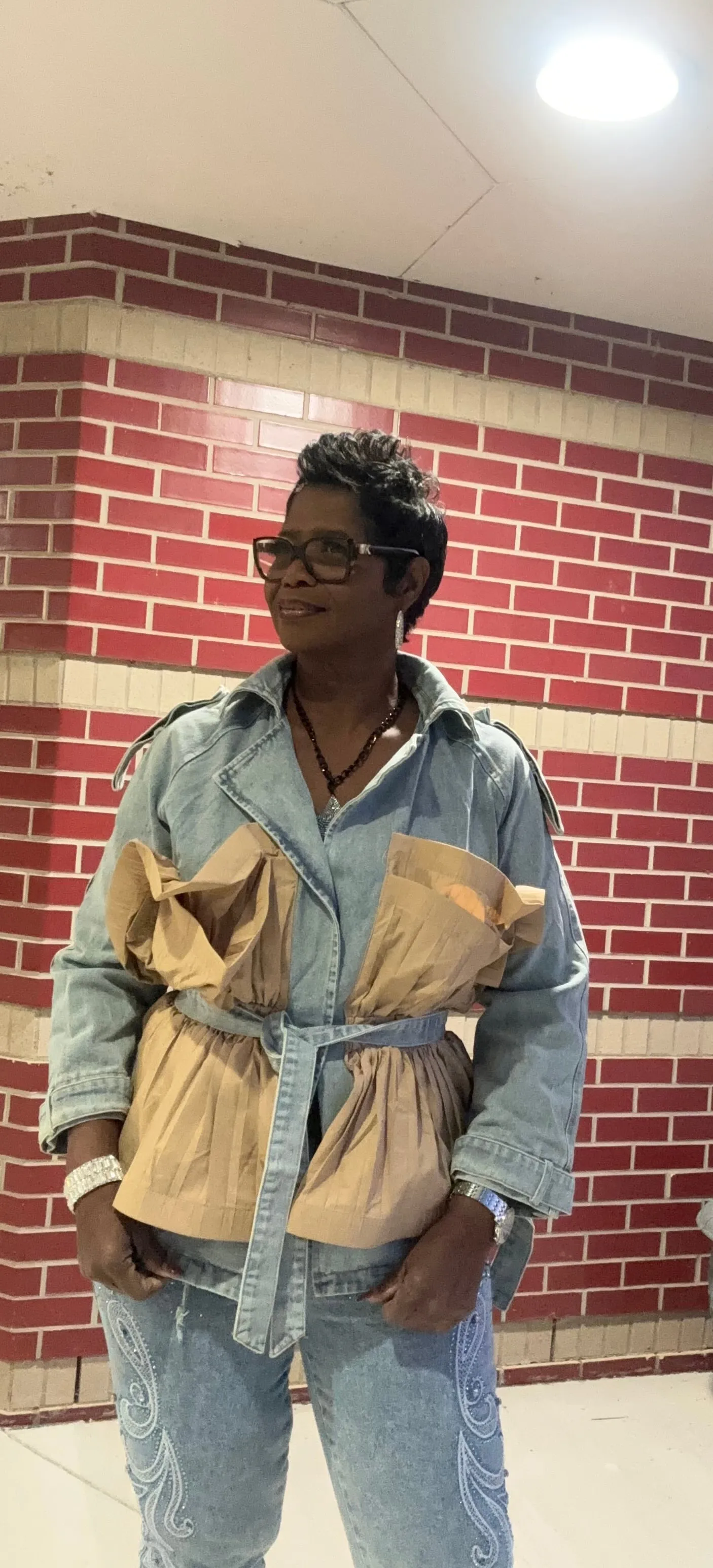 Portia played in denim
