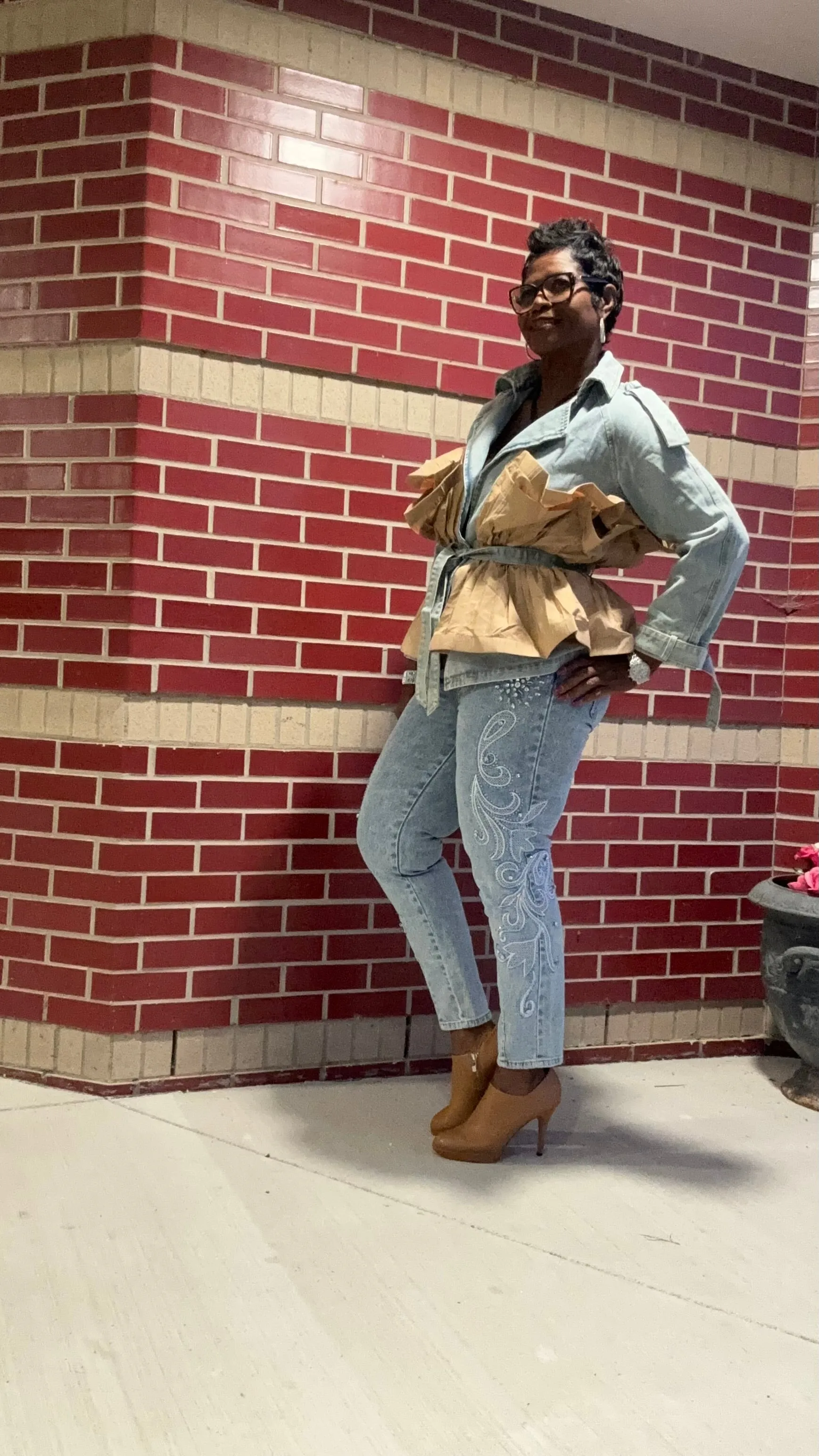 Portia played in denim