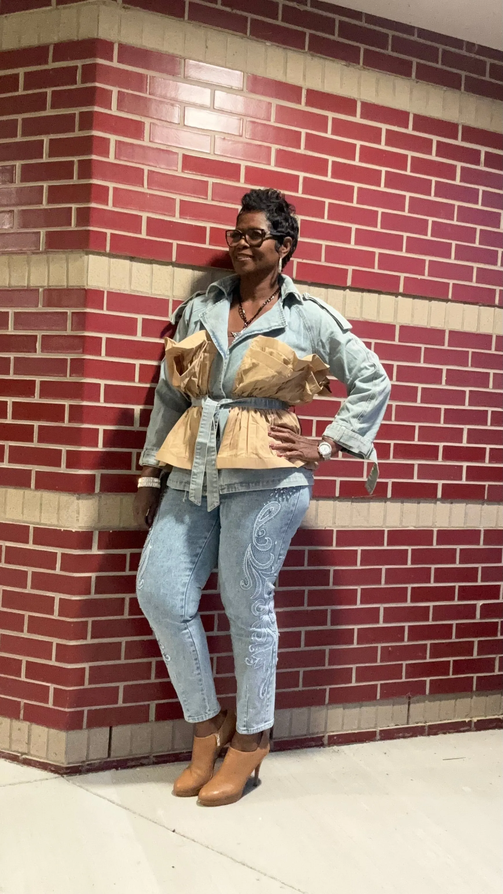 Portia played in denim