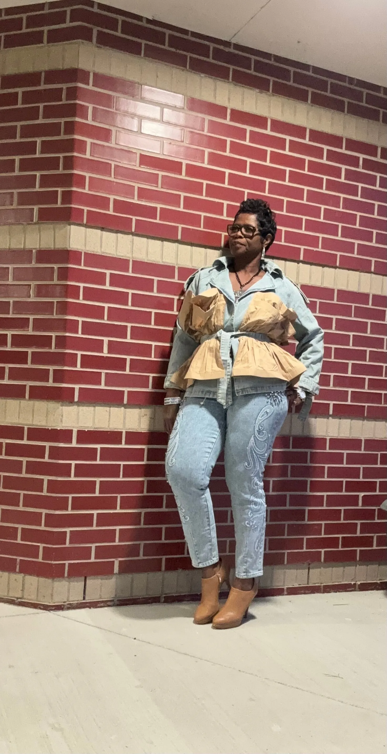 Portia played in denim