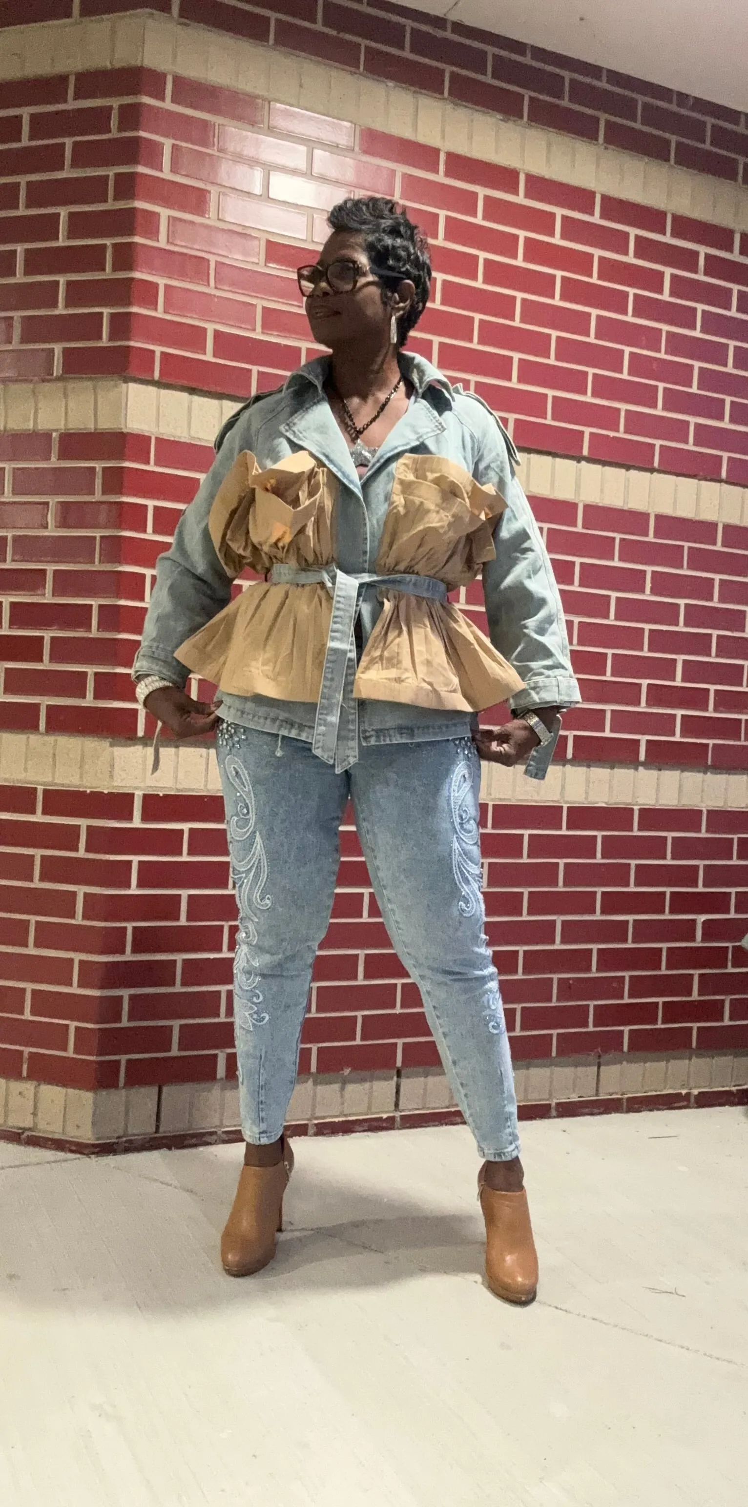 Portia played in denim