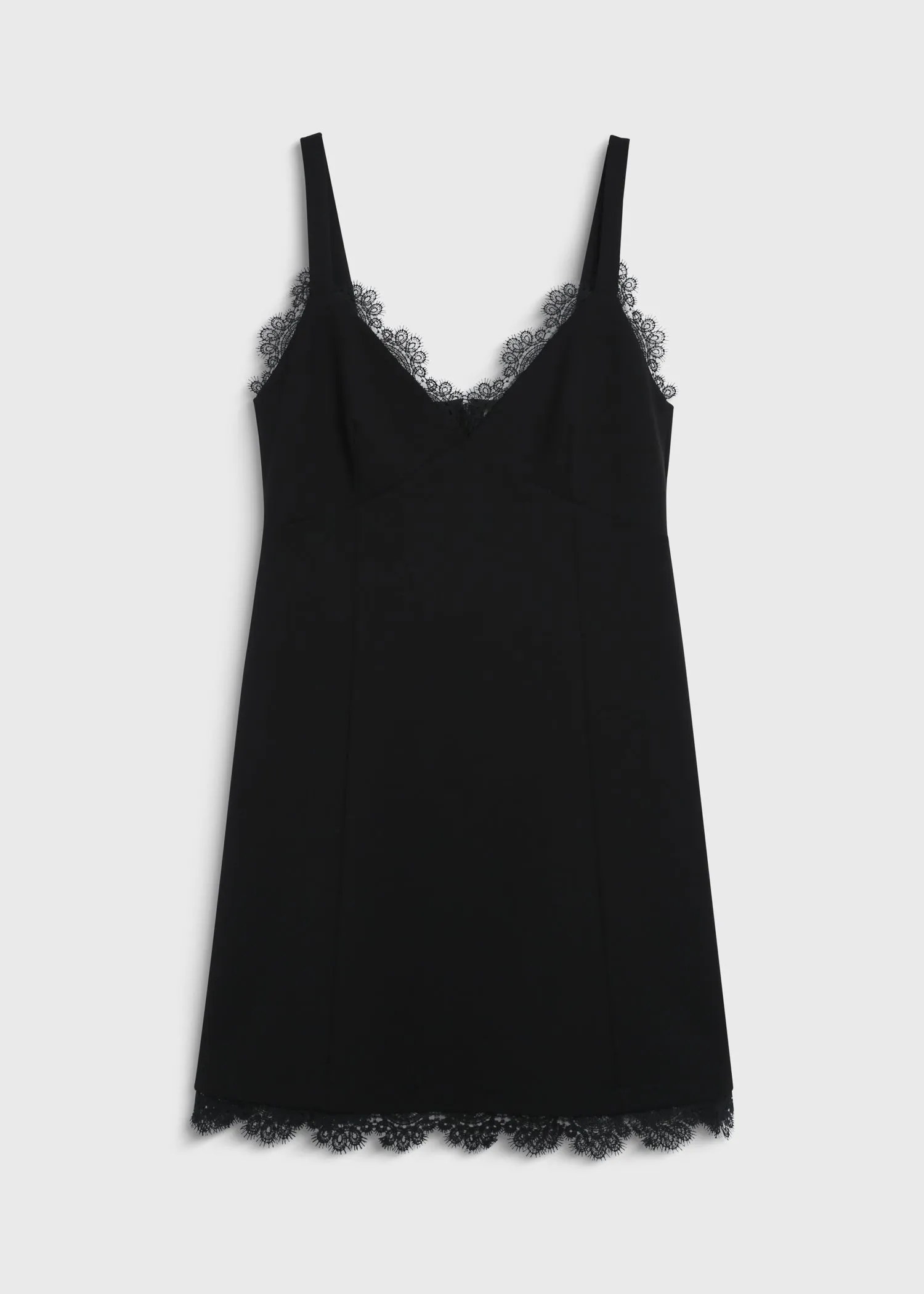 Rve Lace Trimmed Mini Dress