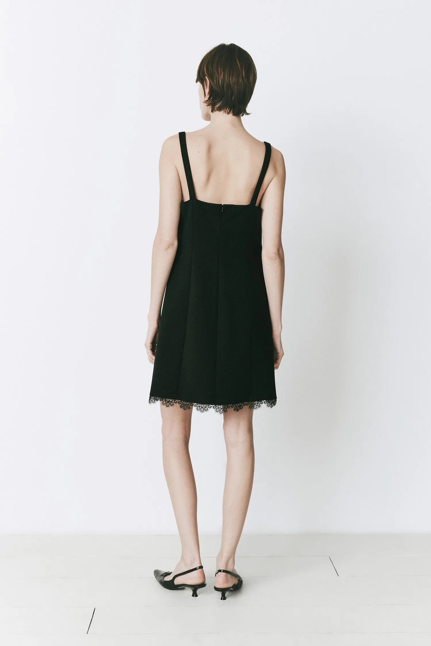 Rve Lace Trimmed Mini Dress