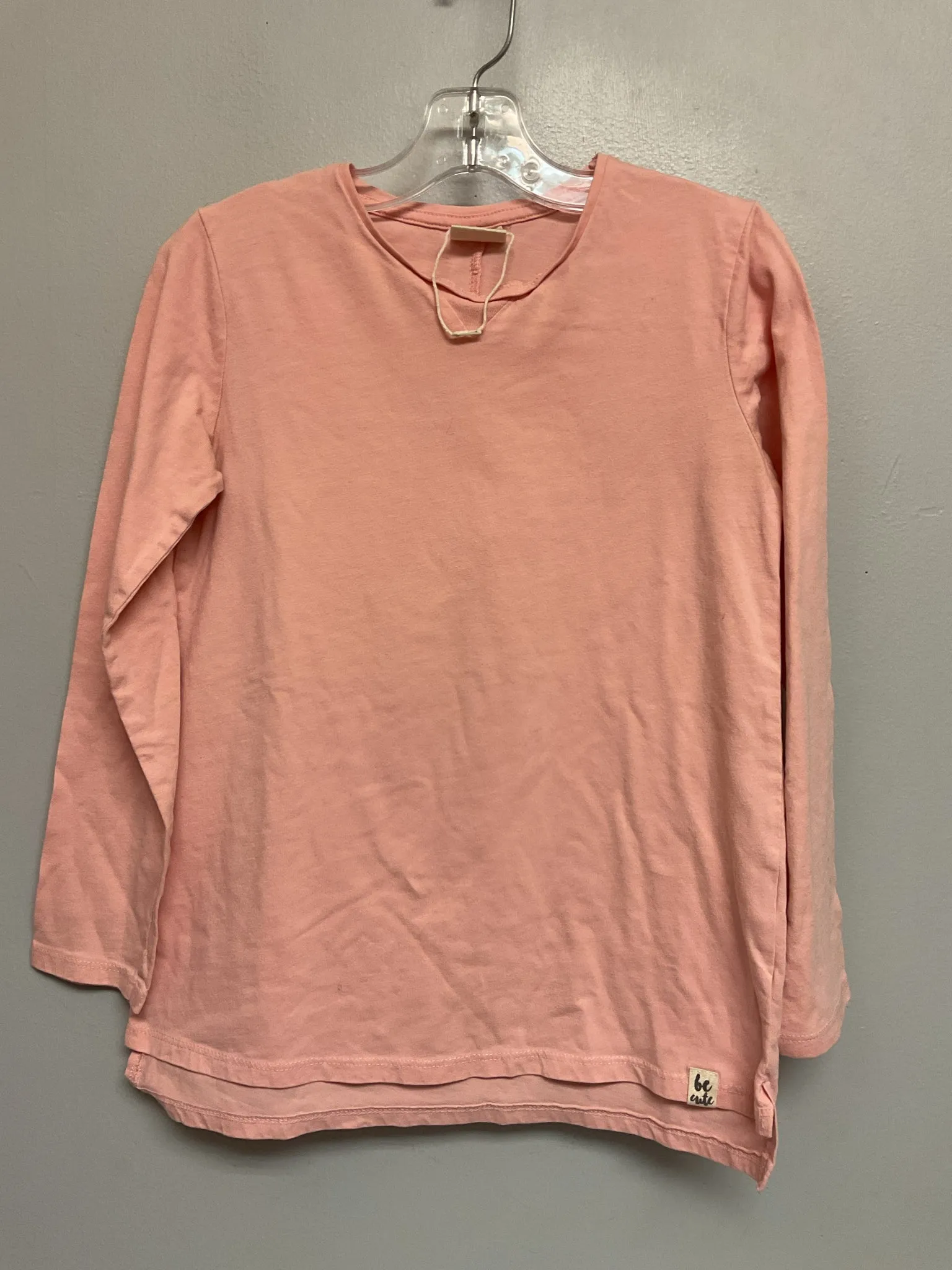 Zara Size 10 Peach Cotton Big Girls Tees/Polos/Tunics